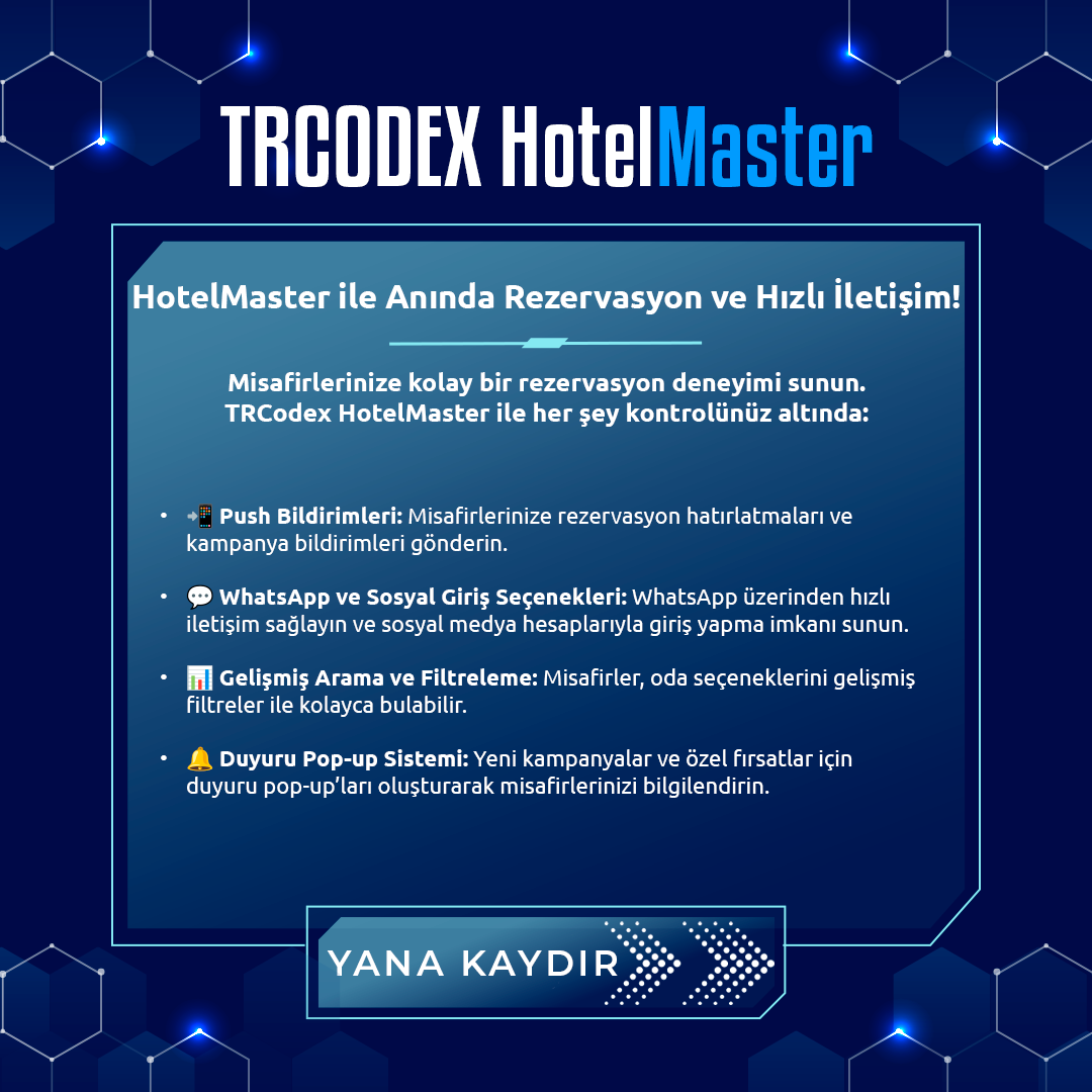 HotelMaster - Güçlü Otel Yazılım Sistemi - Görsel 3